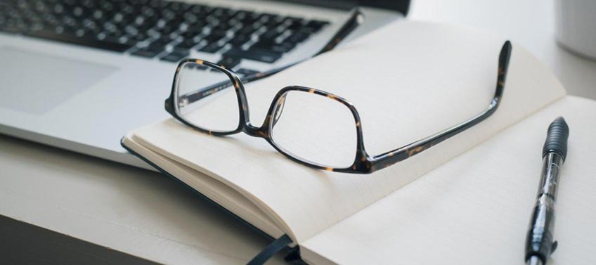 Laptop and Glasses